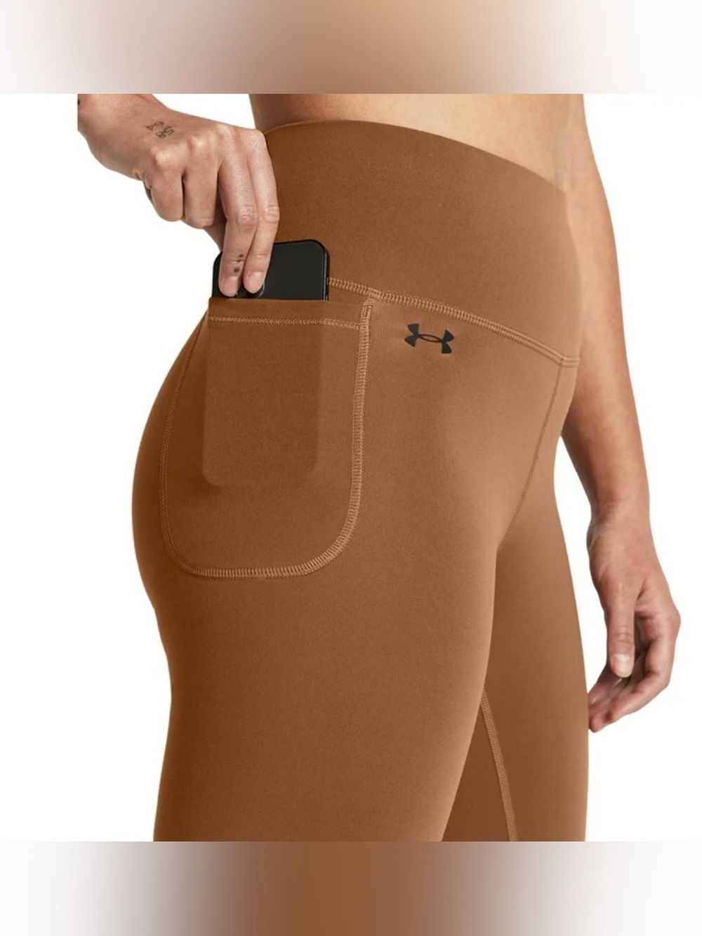 Under Armour High Rise Biker Shorts Sz 3X NWT Brown